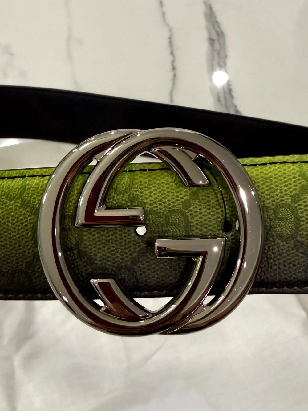 Gucci Chroma Interlocking GG Monogram Belt